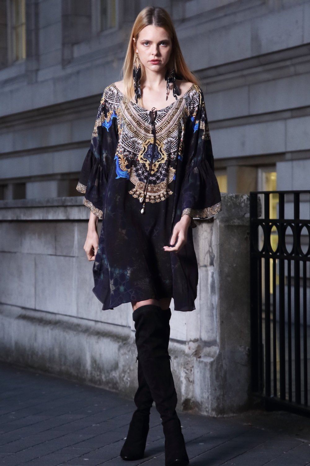 MIDNIGHT IN PARIS - GYPSY DRESS - TheSwankStore