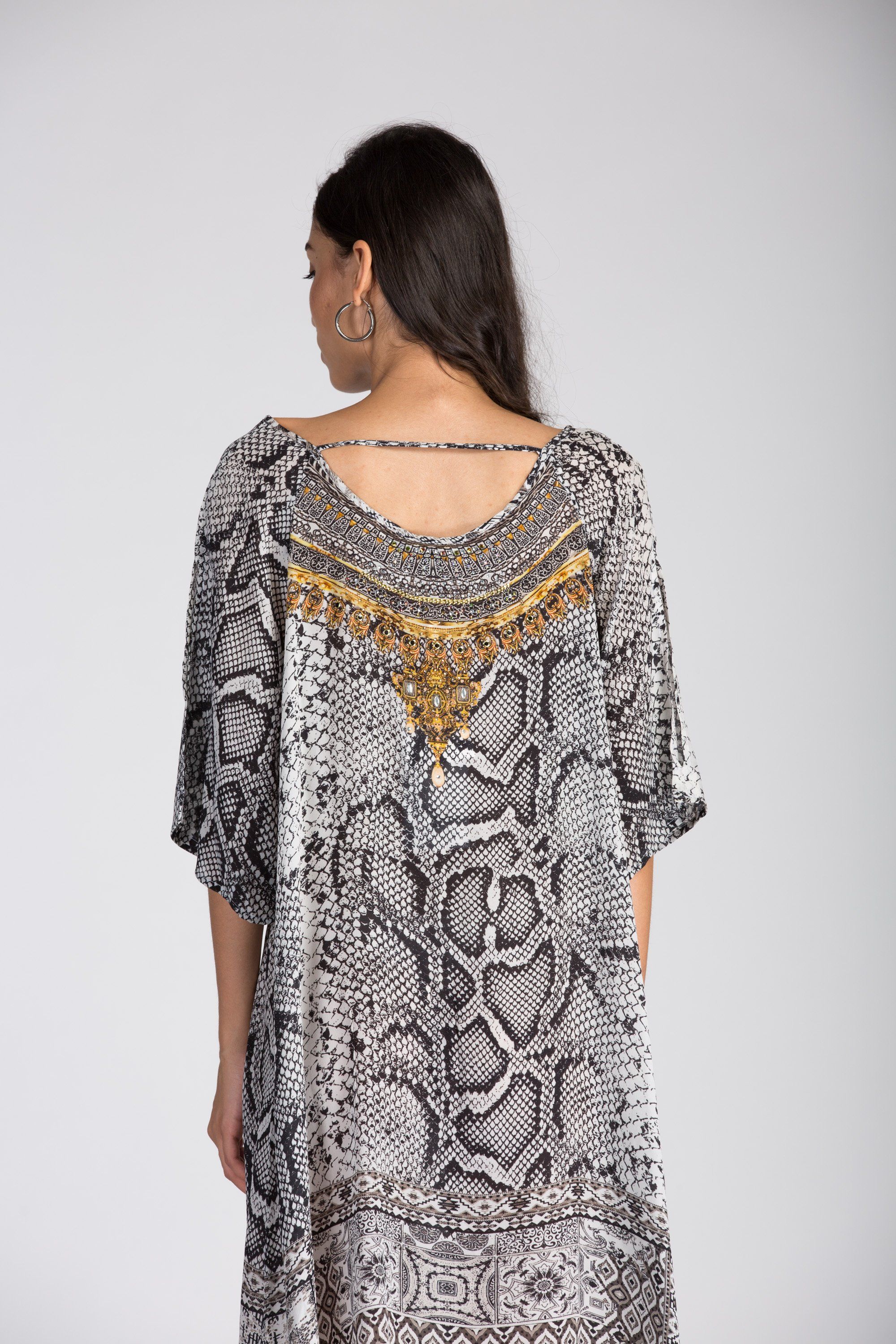 THE WHITESNAKE - SLIT SLEEVE DRESS - TheSwankStore