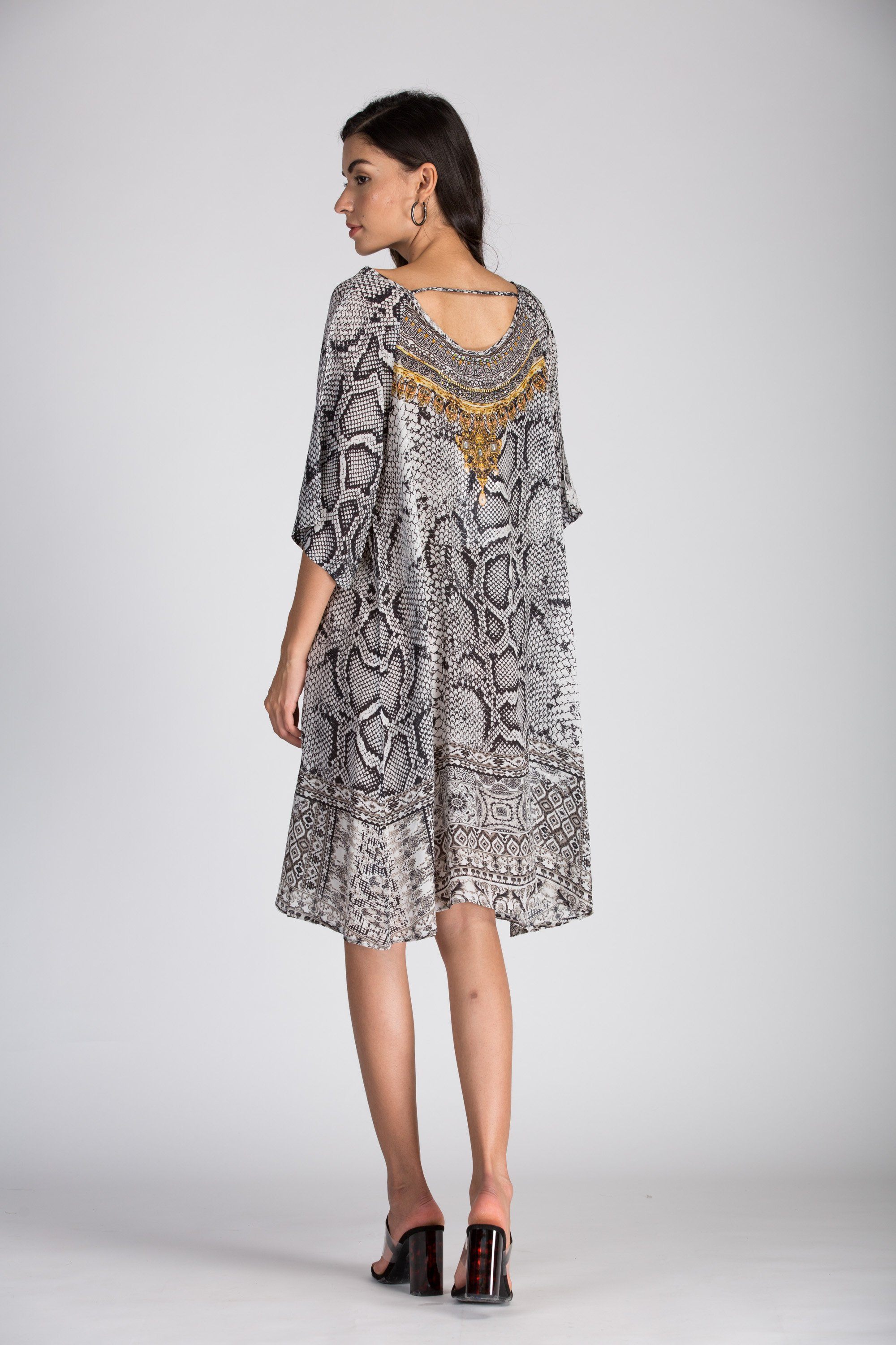 THE WHITESNAKE - SLIT SLEEVE DRESS - TheSwankStore