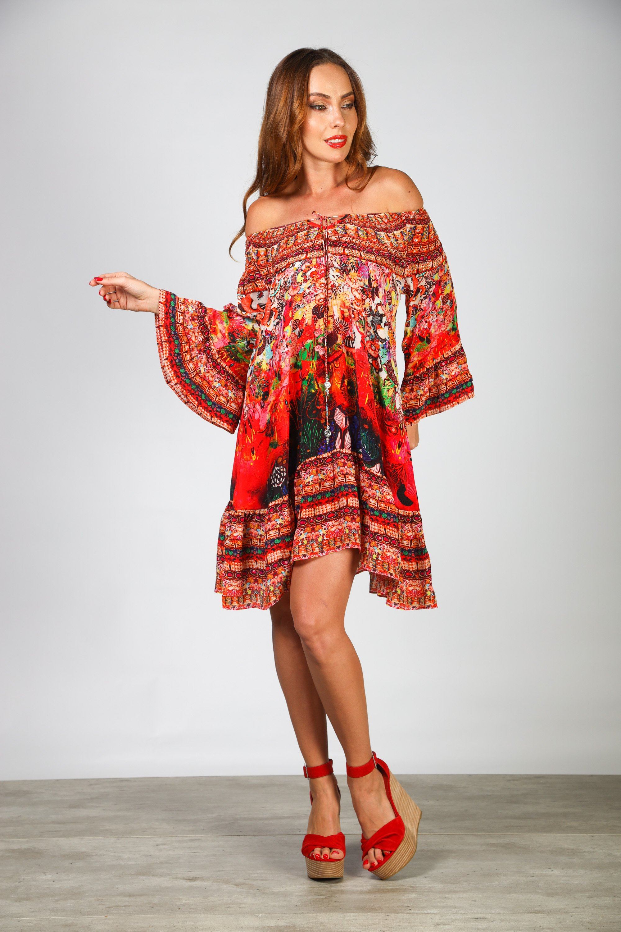 CORRALLE - GYPSY DRESS - TheSwankStore
