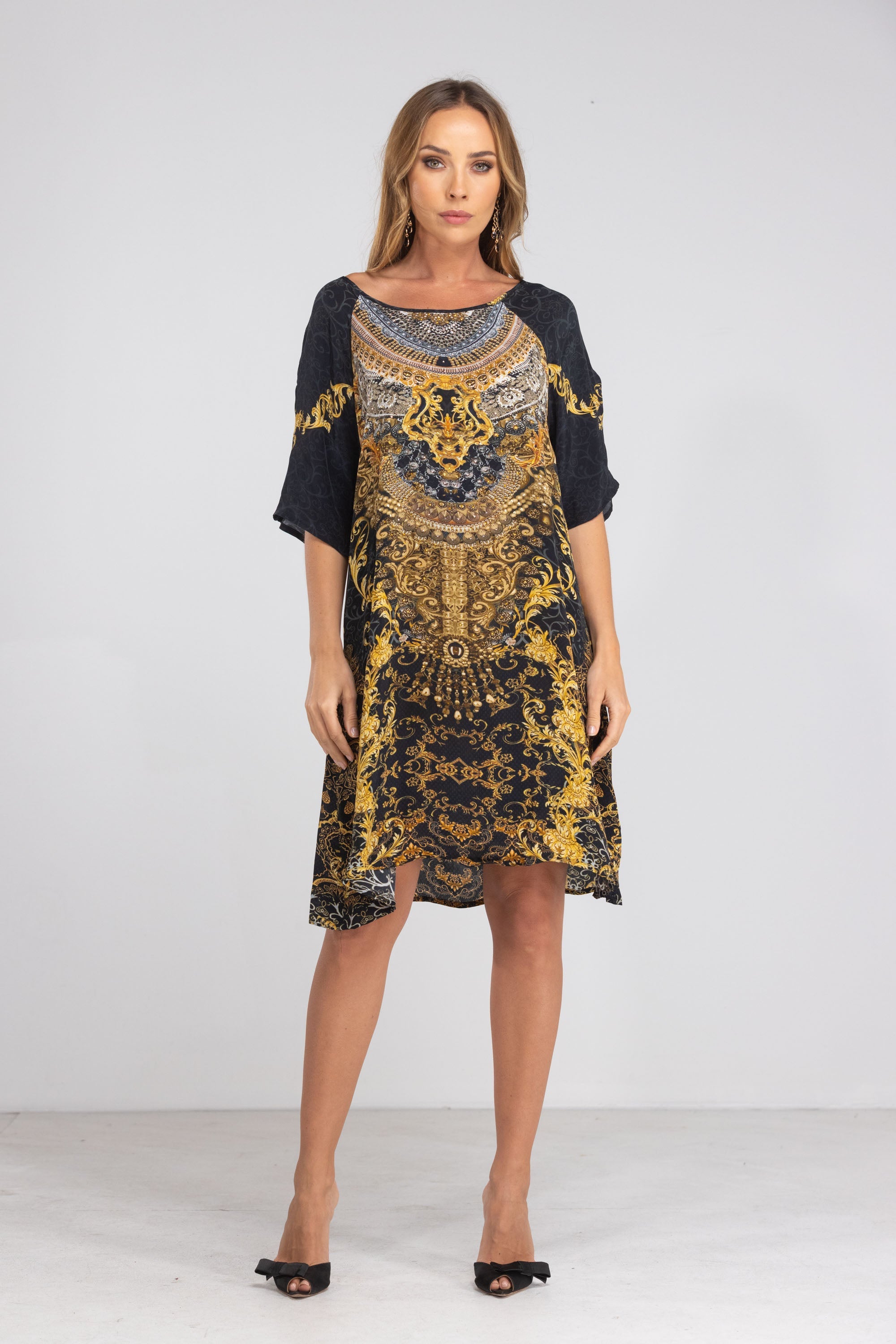 VALLETTA - SLIT SLEEVE DRESS - TheSwankStore