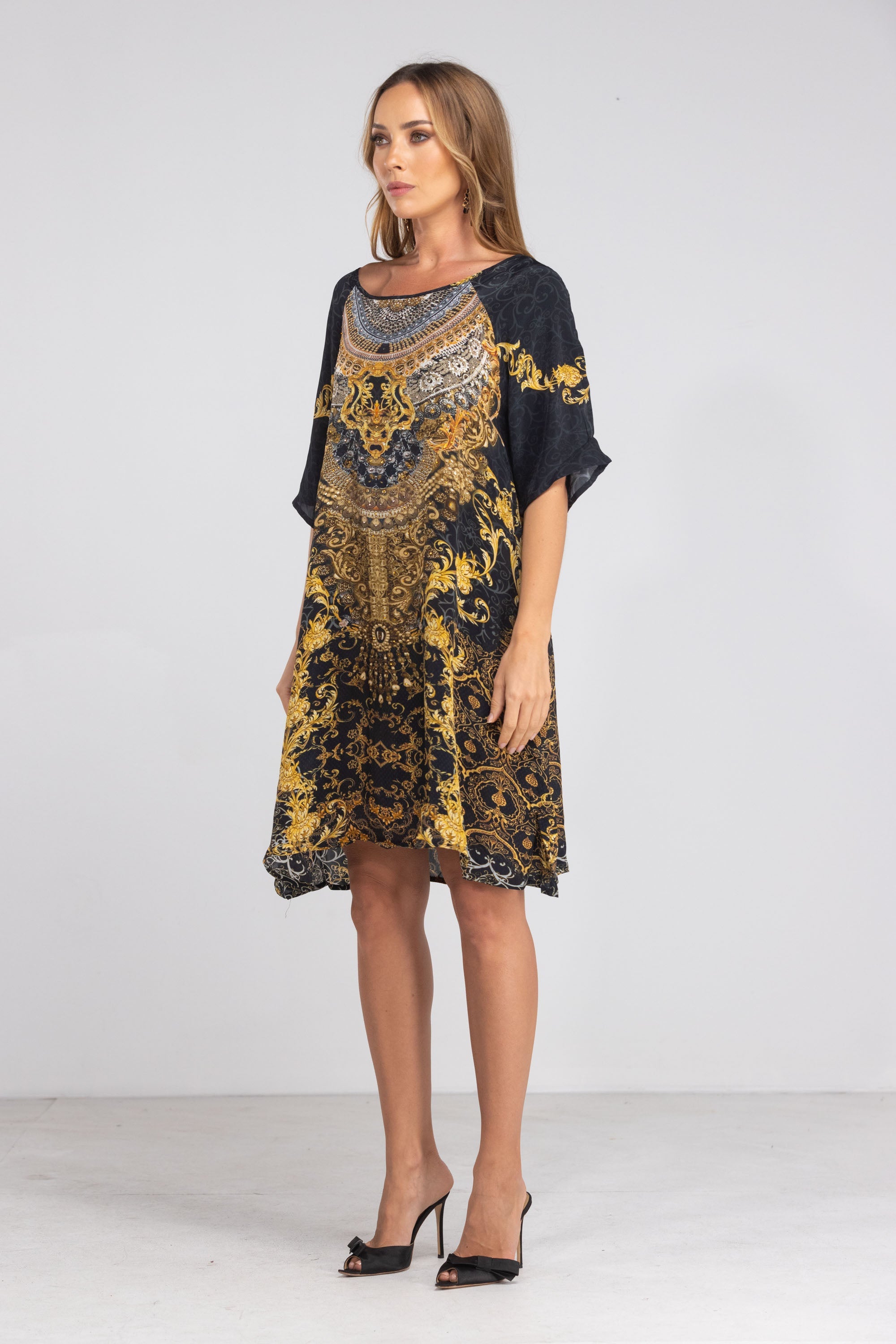 VALLETTA - SLIT SLEEVE DRESS - TheSwankStore