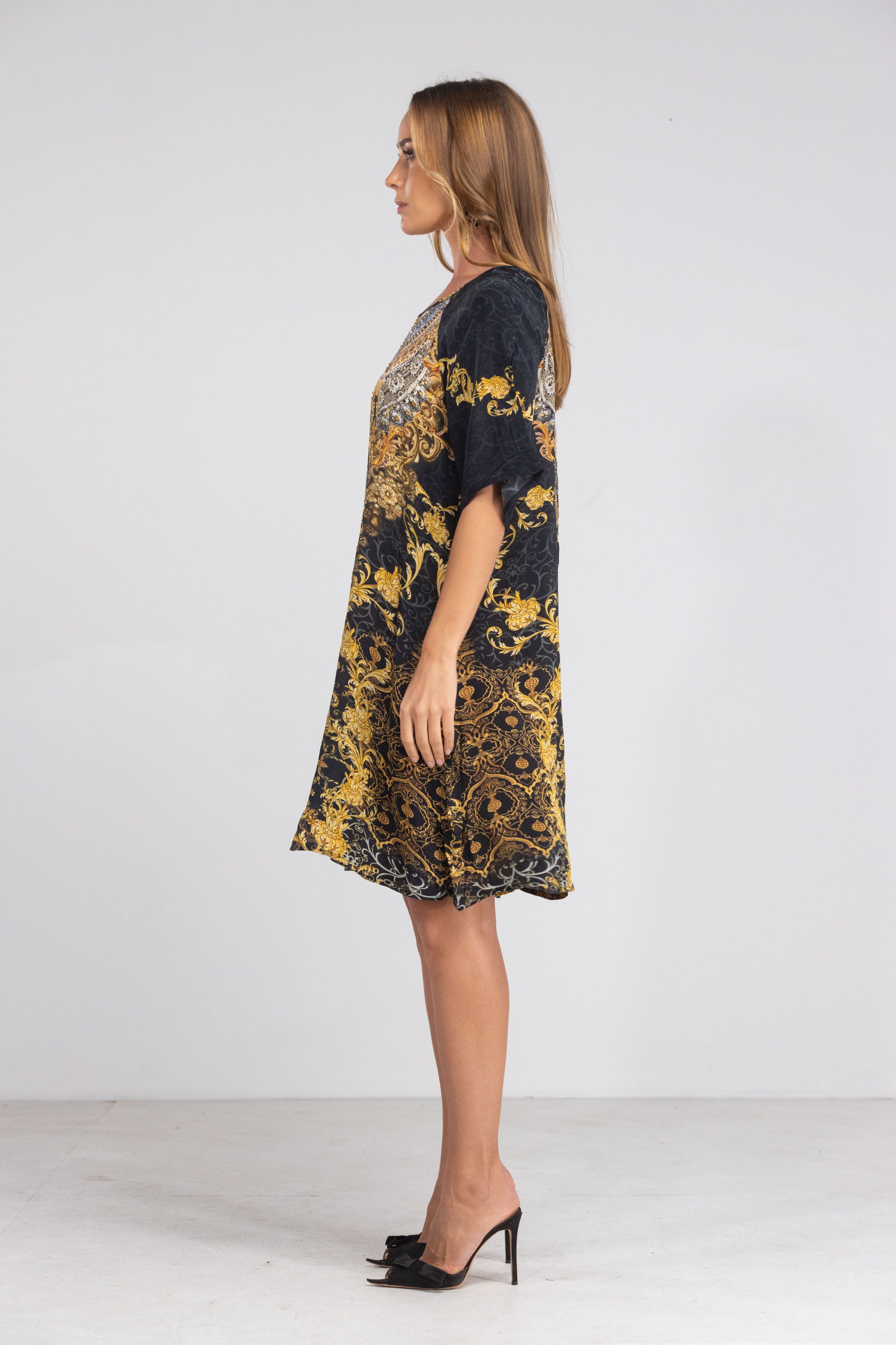 VALLETTA - SLIT SLEEVE DRESS - TheSwankStore