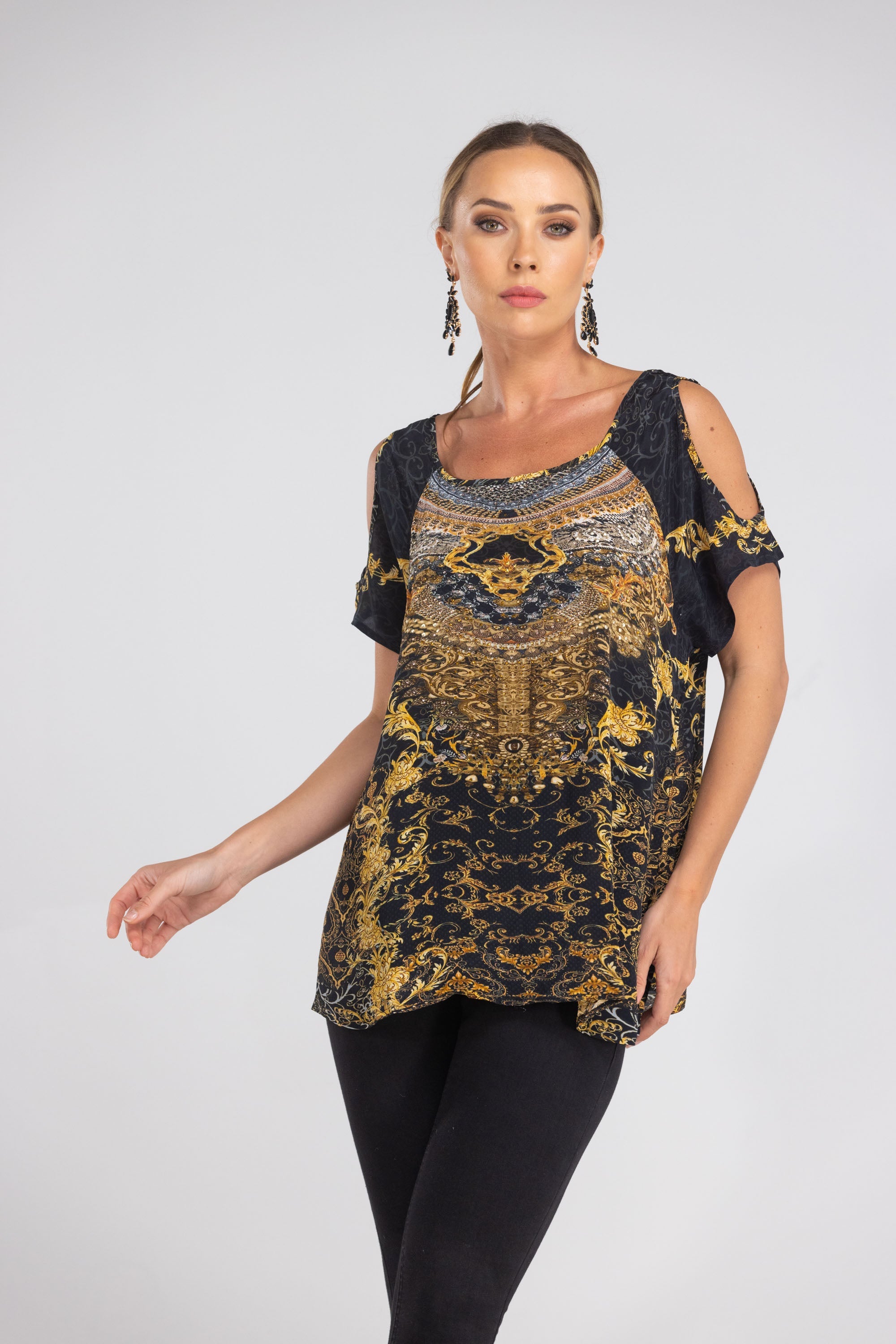 VALLETTA - COLD SHOULDER TOP - TheSwankStore