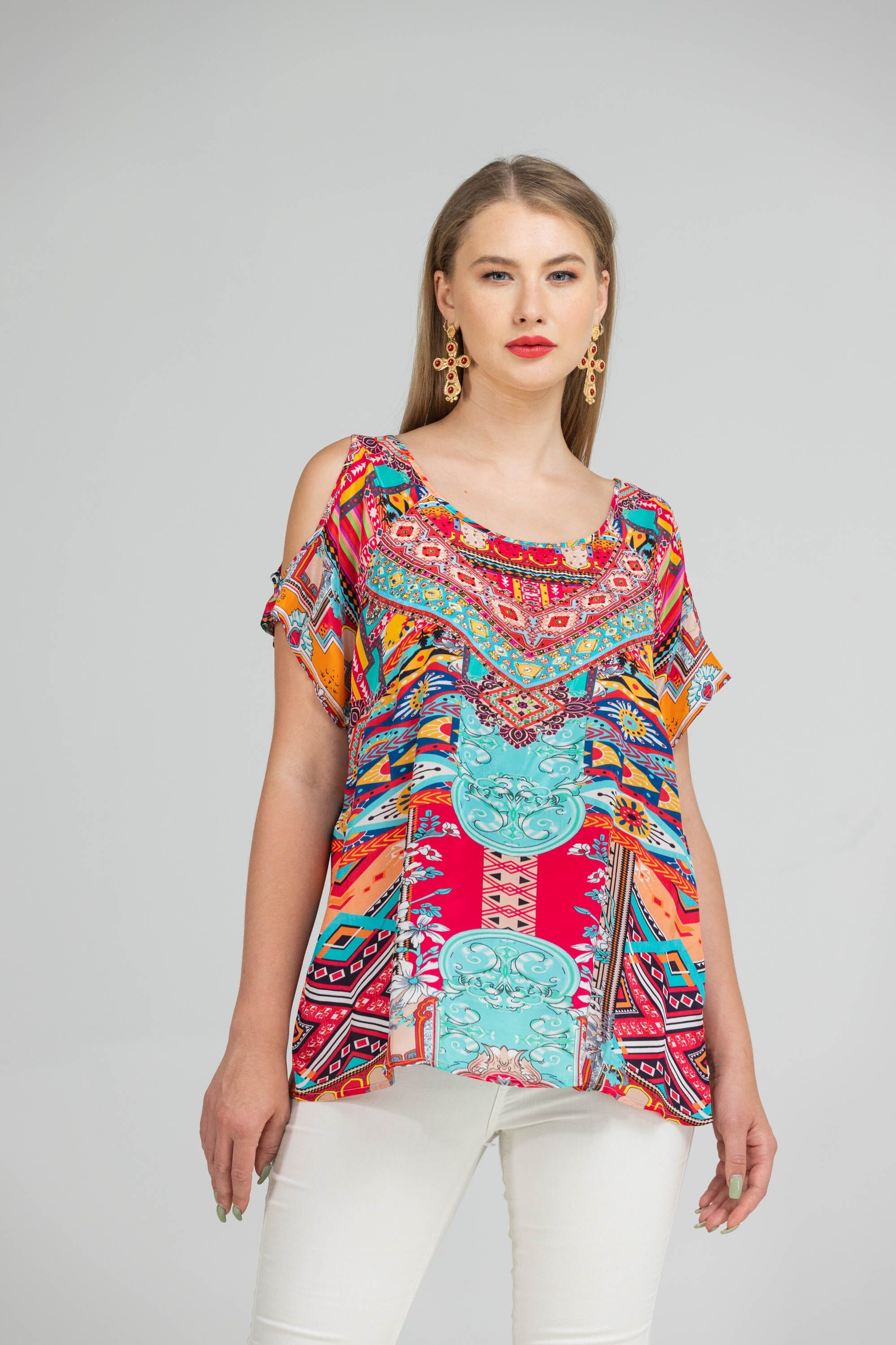ROYAL RABAT - COLD SHOULDER TOP - TheSwankStore
