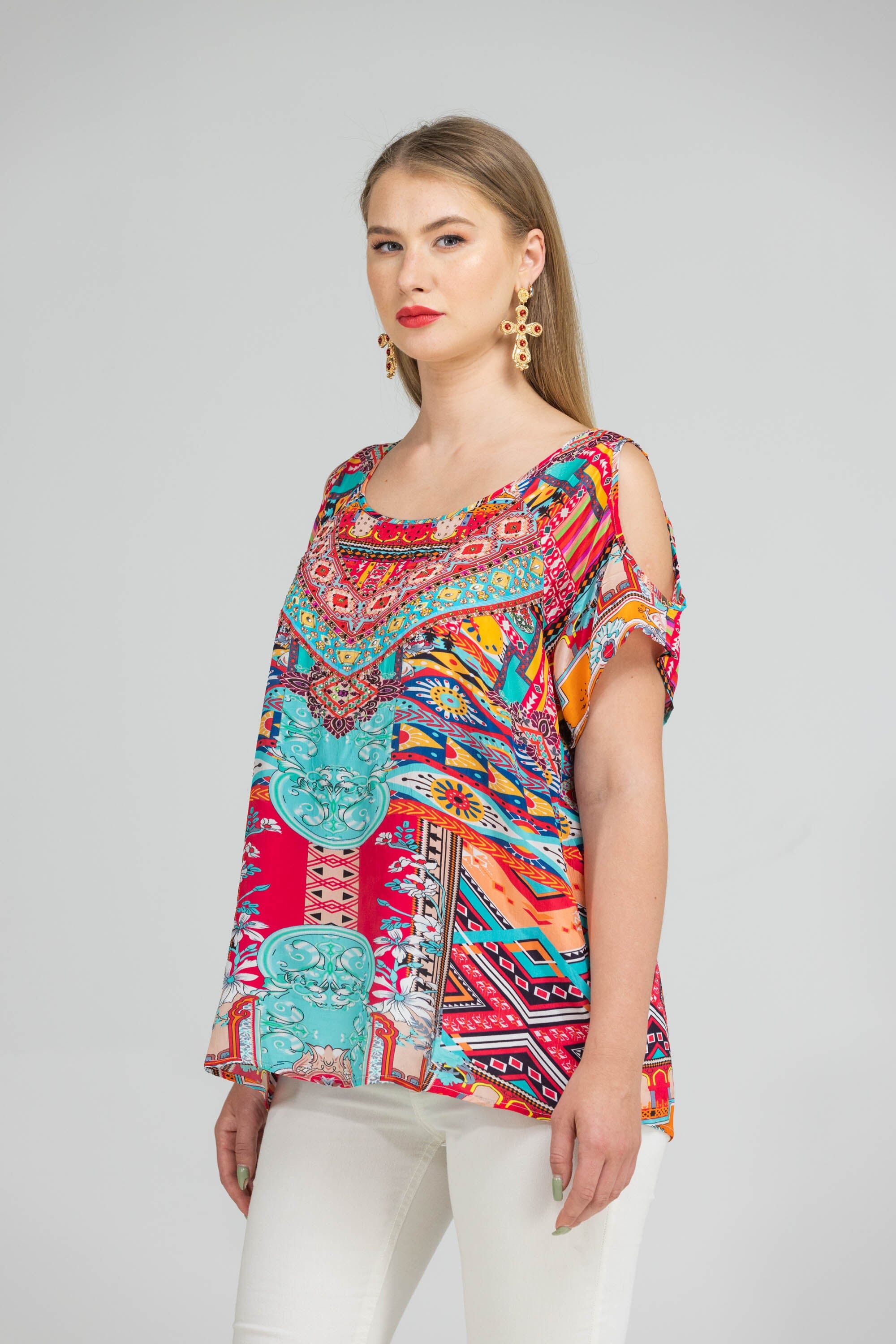 ROYAL RABAT - COLD SHOULDER TOP - TheSwankStore