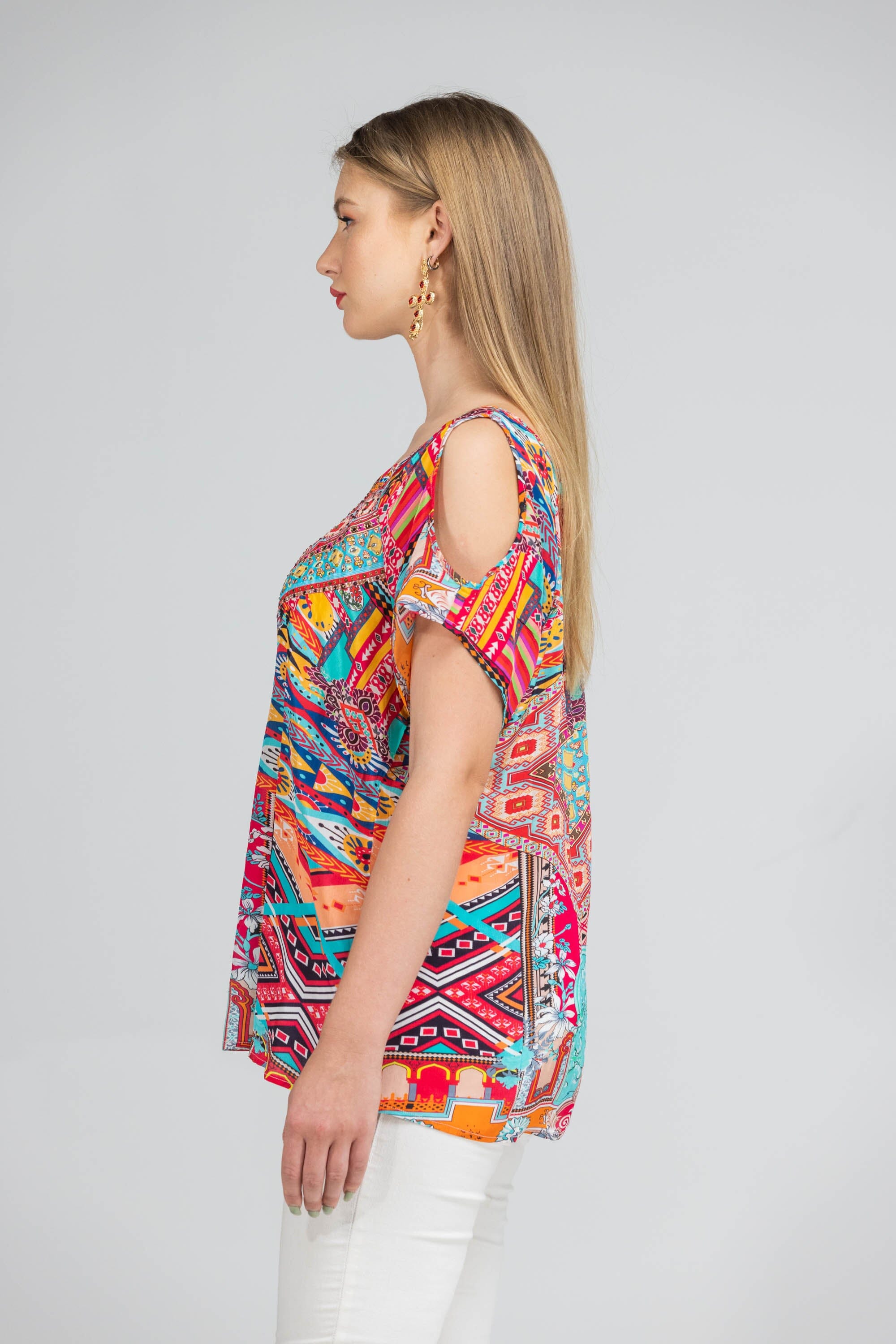 ROYAL RABAT - COLD SHOULDER TOP - TheSwankStore