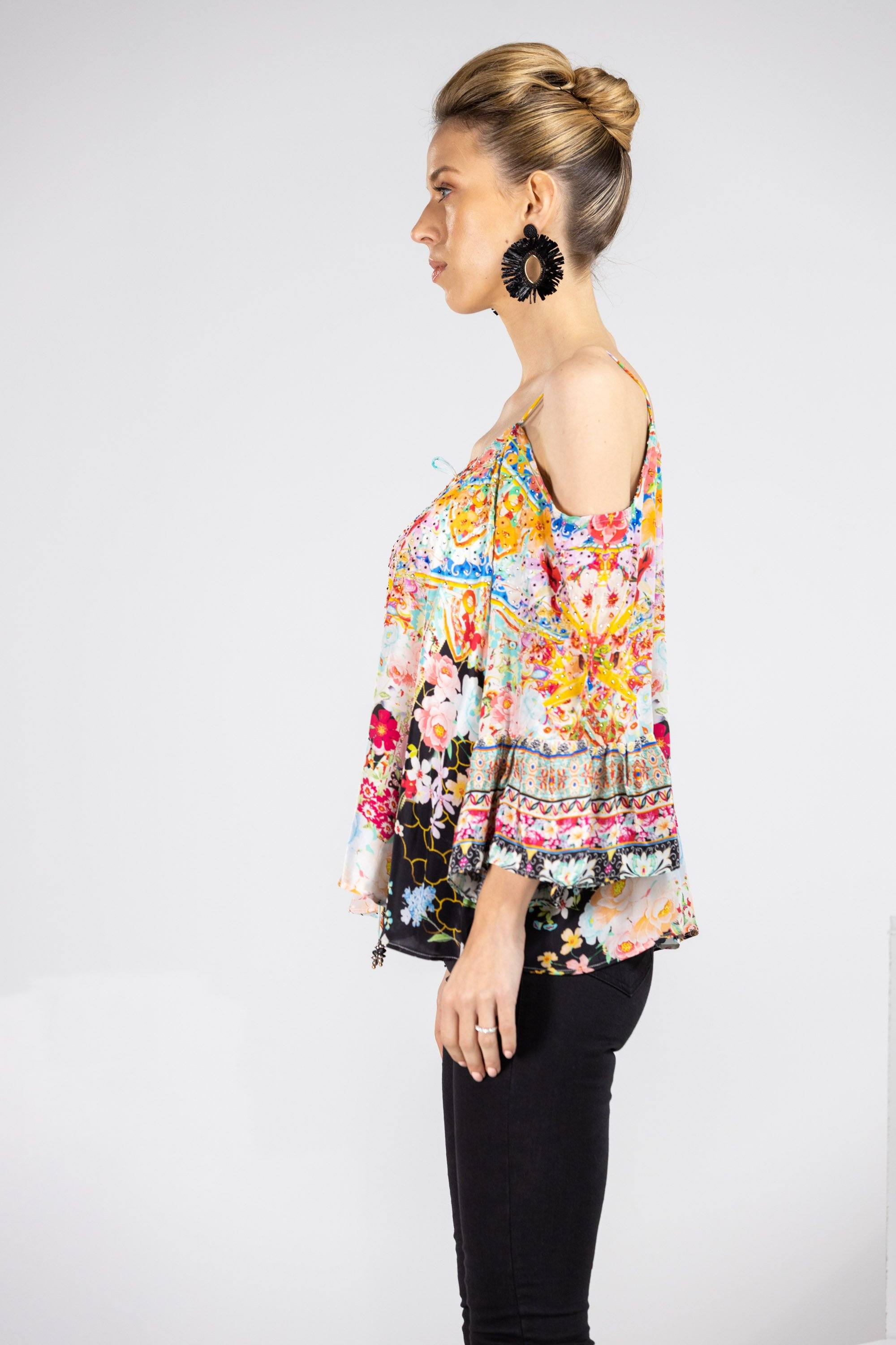 FLORINA NOIR - GYPSY TOP - TheSwankStore