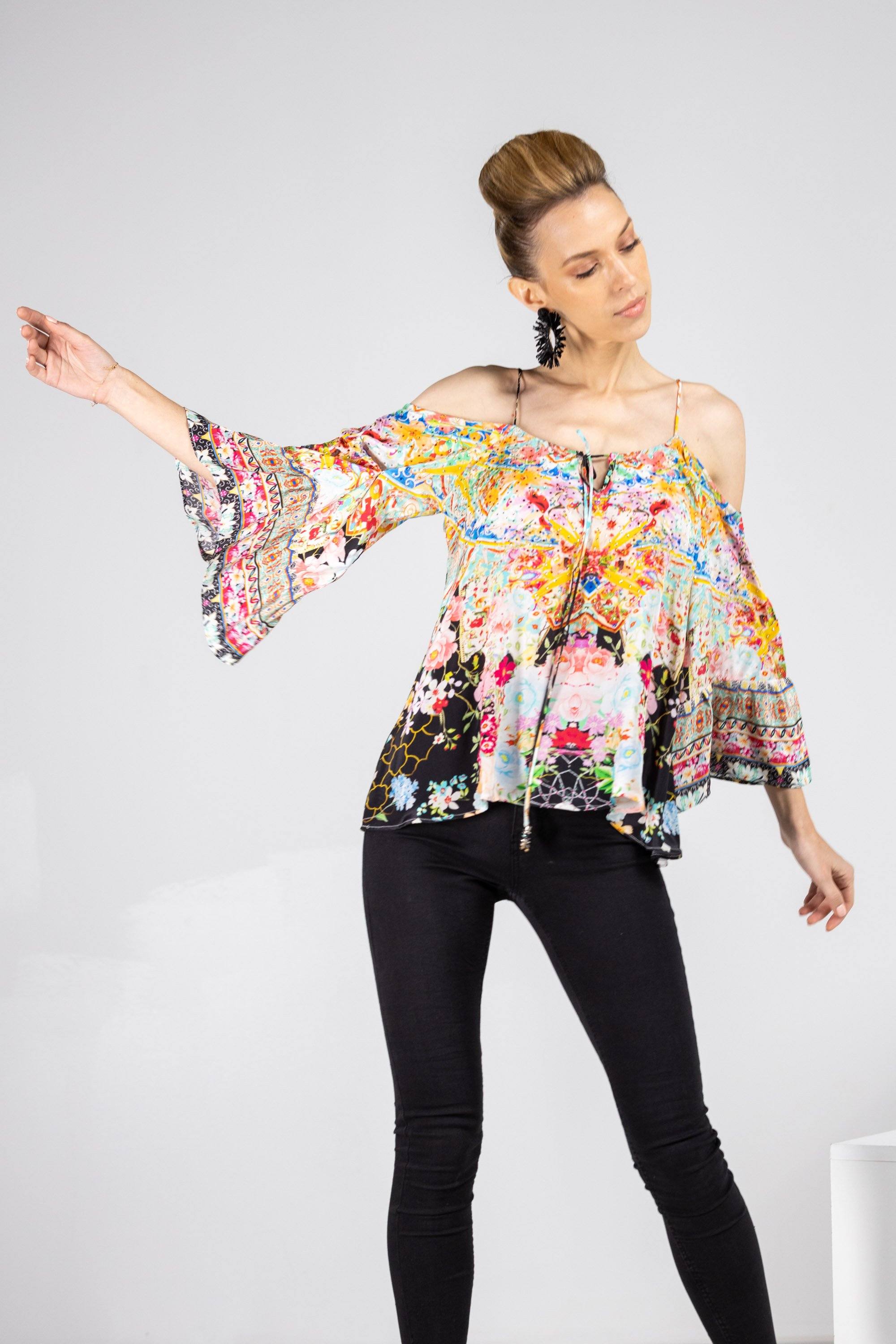 FLORINA NOIR - GYPSY TOP - TheSwankStore