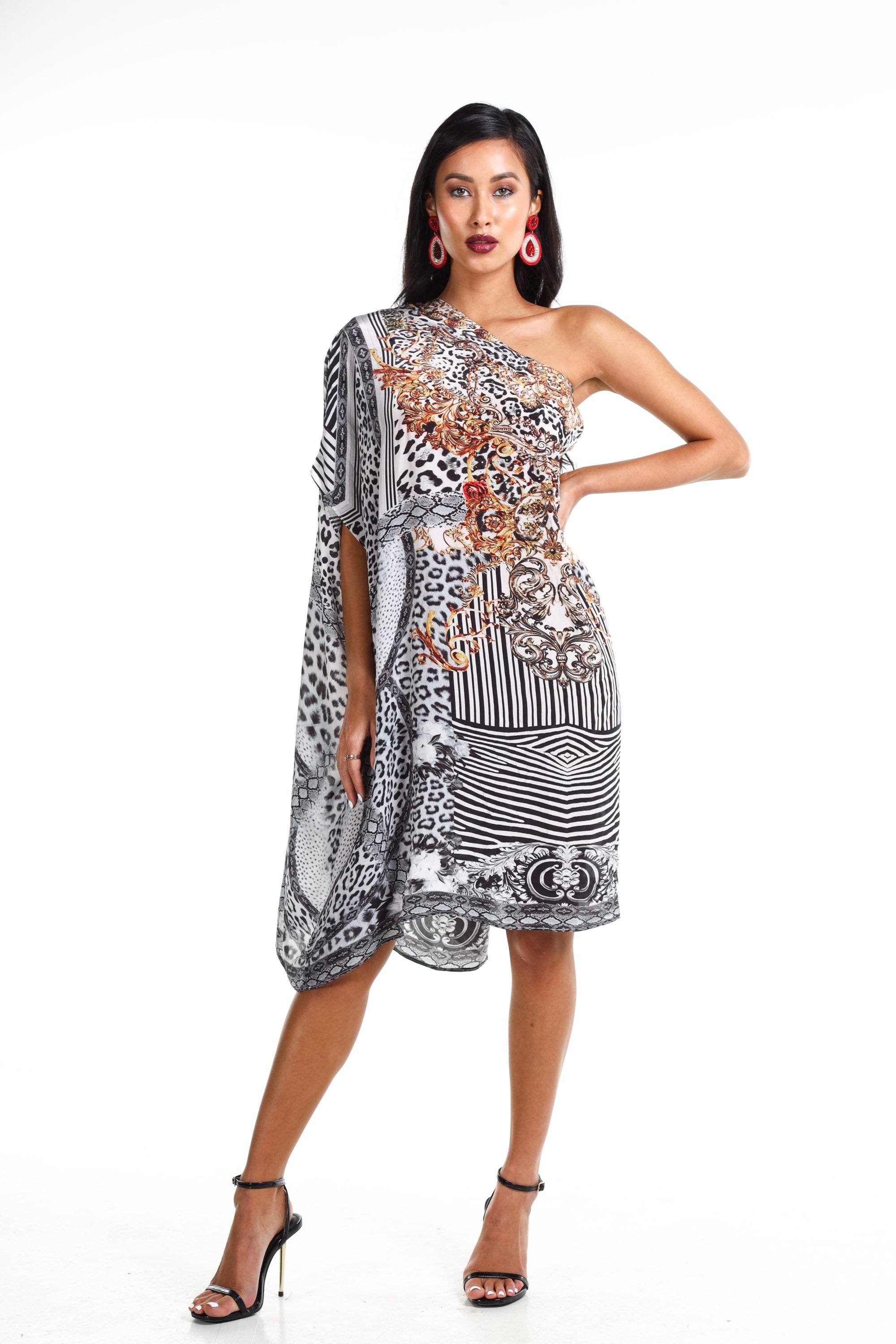 ZAFFARI - SHORT BOX KAFTAN - TheSwankStore