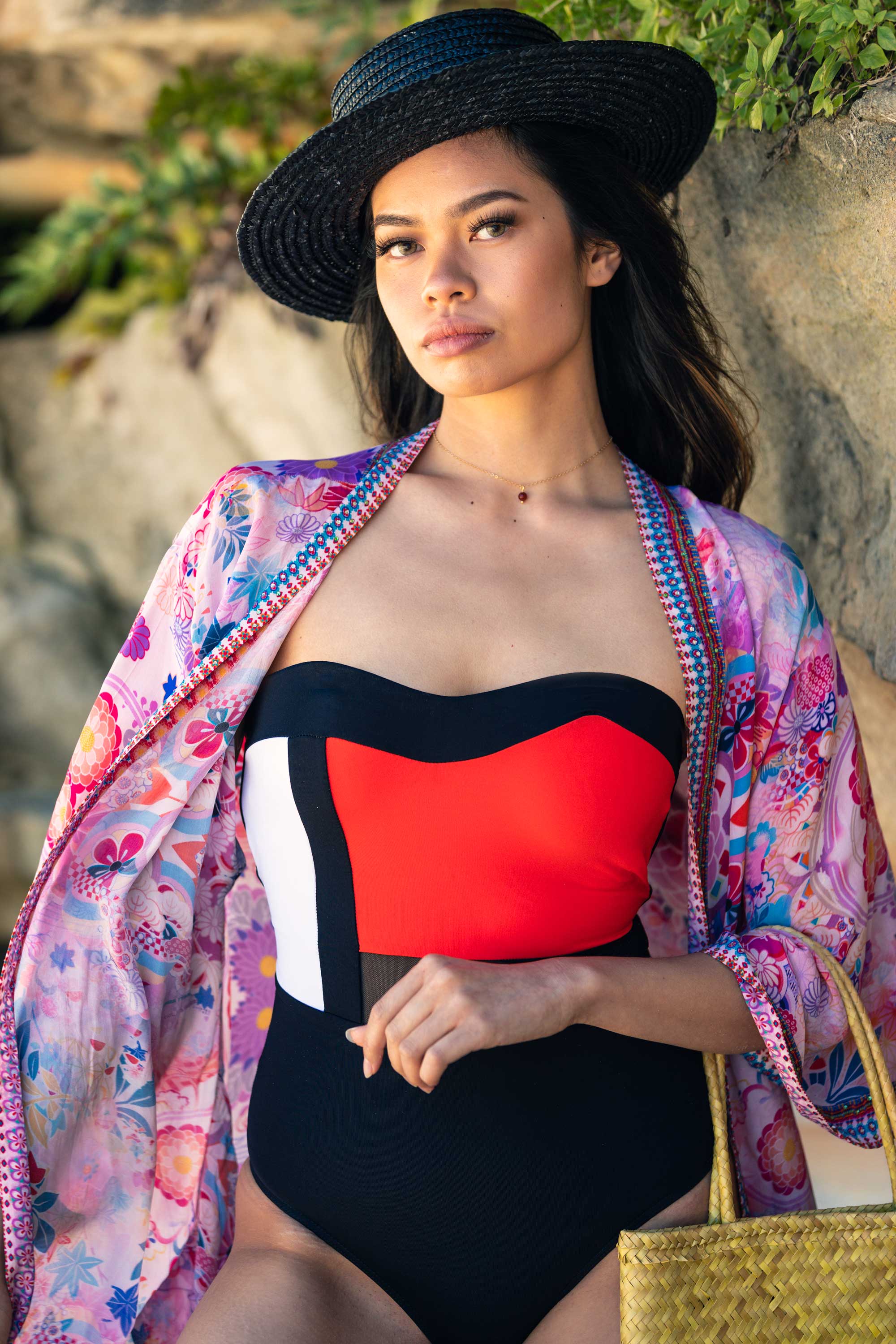 CHERRY BLOSSOM - KIMONO SHRUG LONG - TheSwankStore