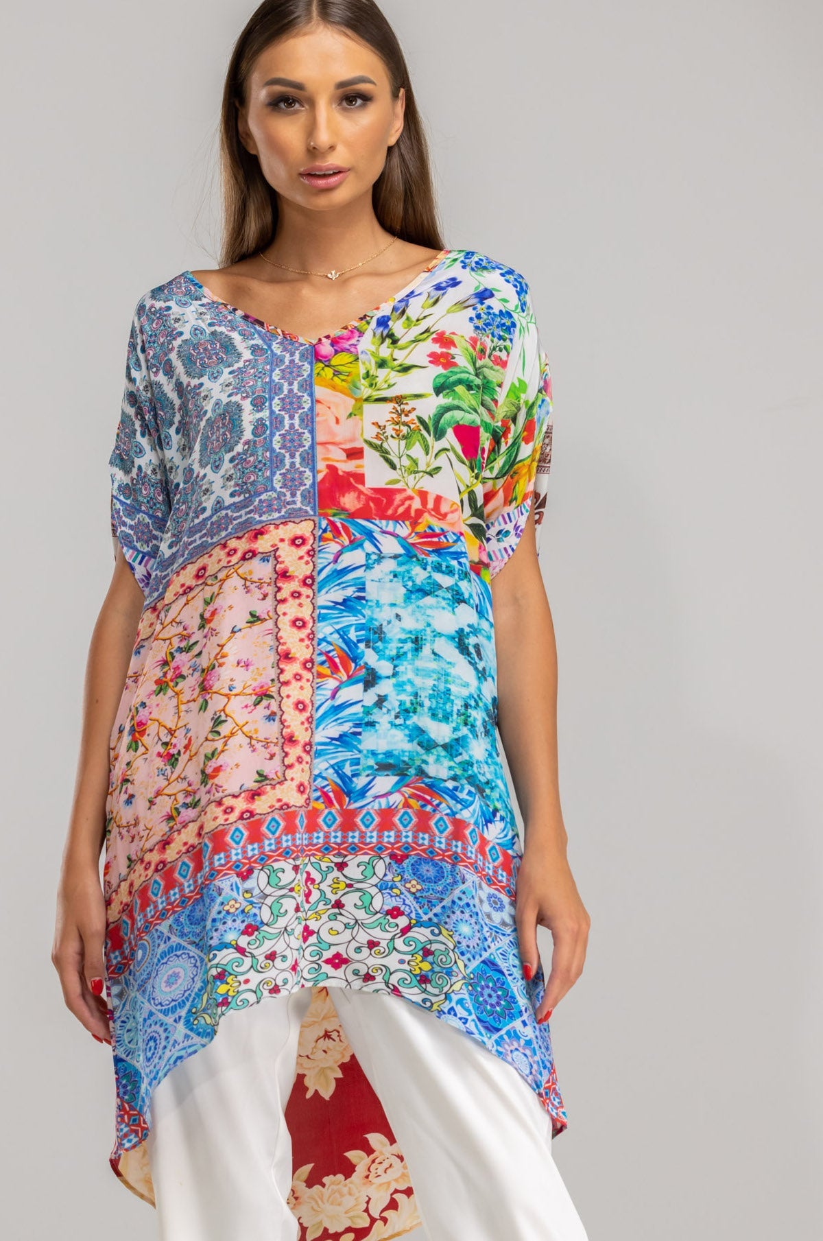 DAMASCUS - Kaftan Tunic Top (Longer Style) - TheSwankStore