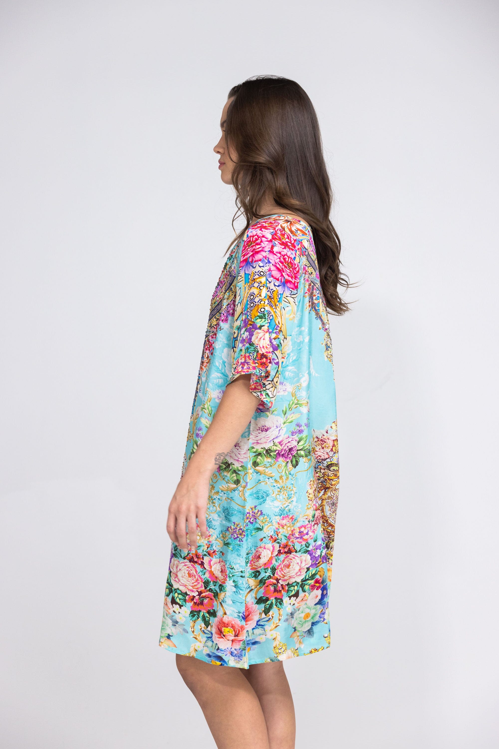 FLORINA JOUR - SLIT SLEEVE DRESS - TheSwankStore