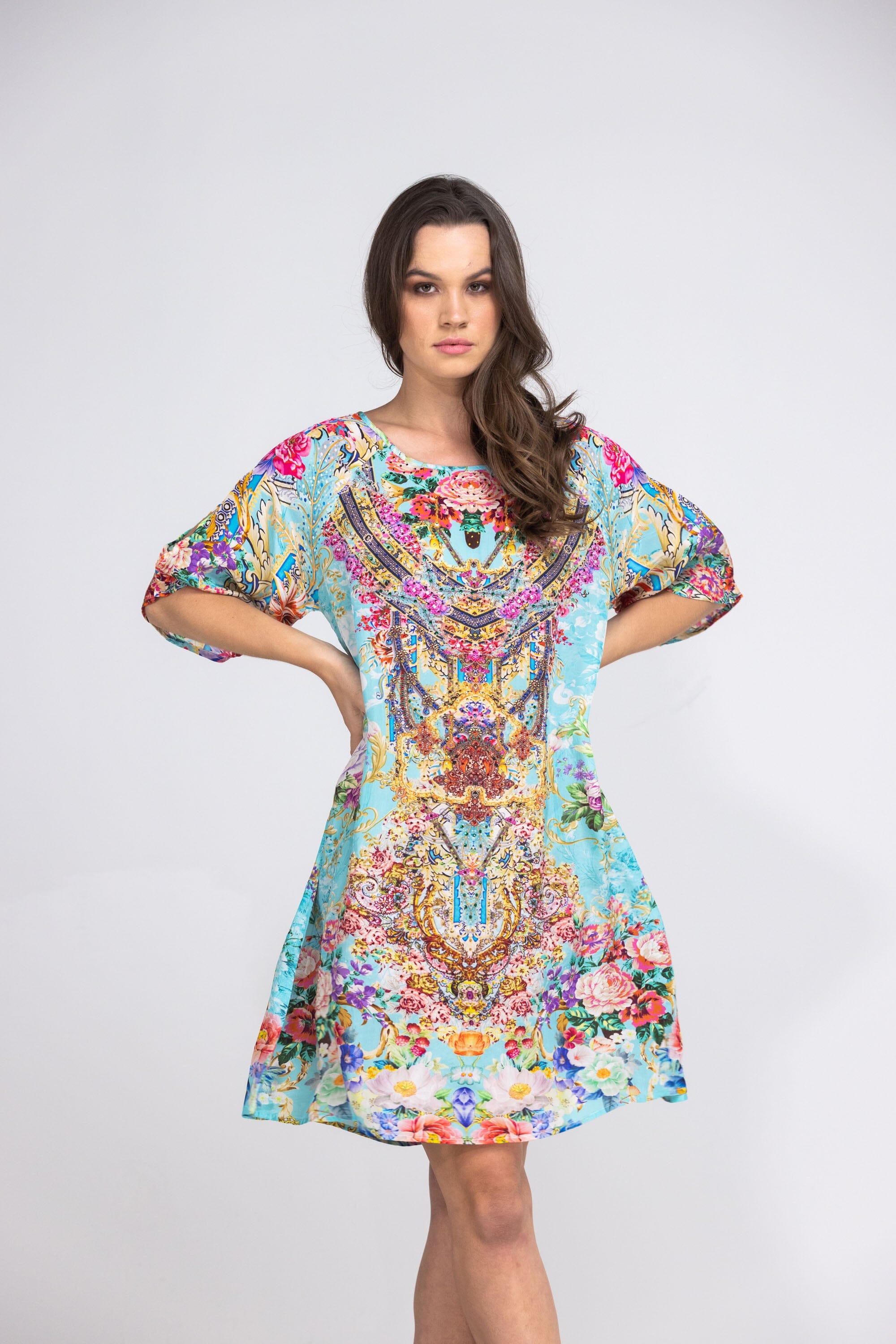 FLORINA JOUR - SLIT SLEEVE DRESS - TheSwankStore