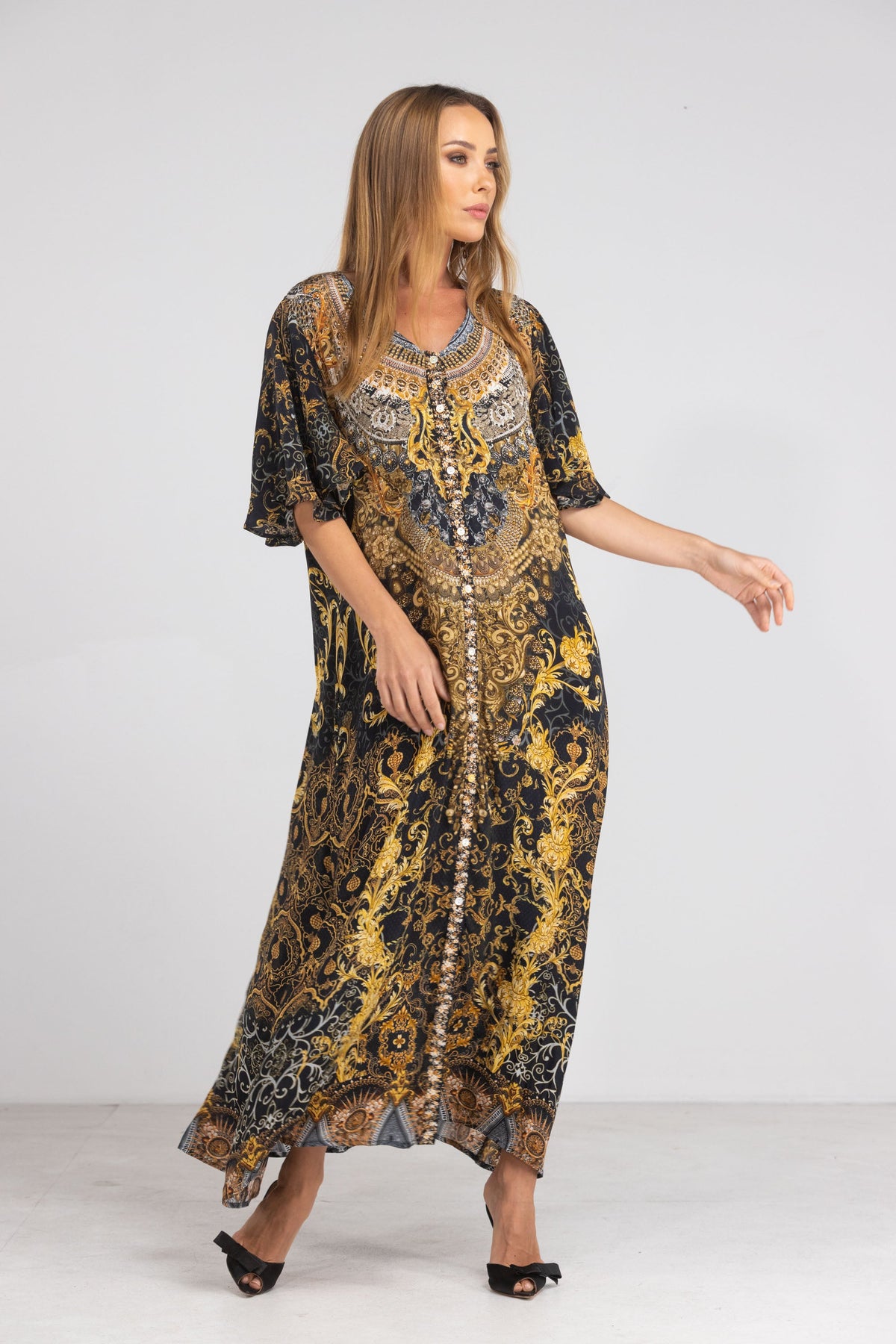 VALLETTA - MAXI SUN DRESS (Size XL/XXL - 18-20) - TheSwankStore