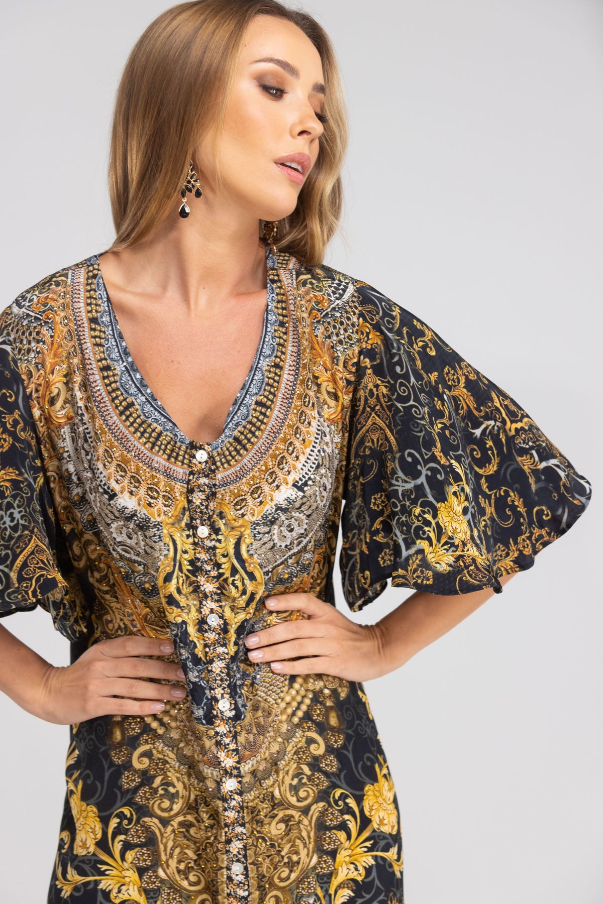 VALLETTA - MAXI SUN DRESS (Size XL/XXL - 18-20) - TheSwankStore