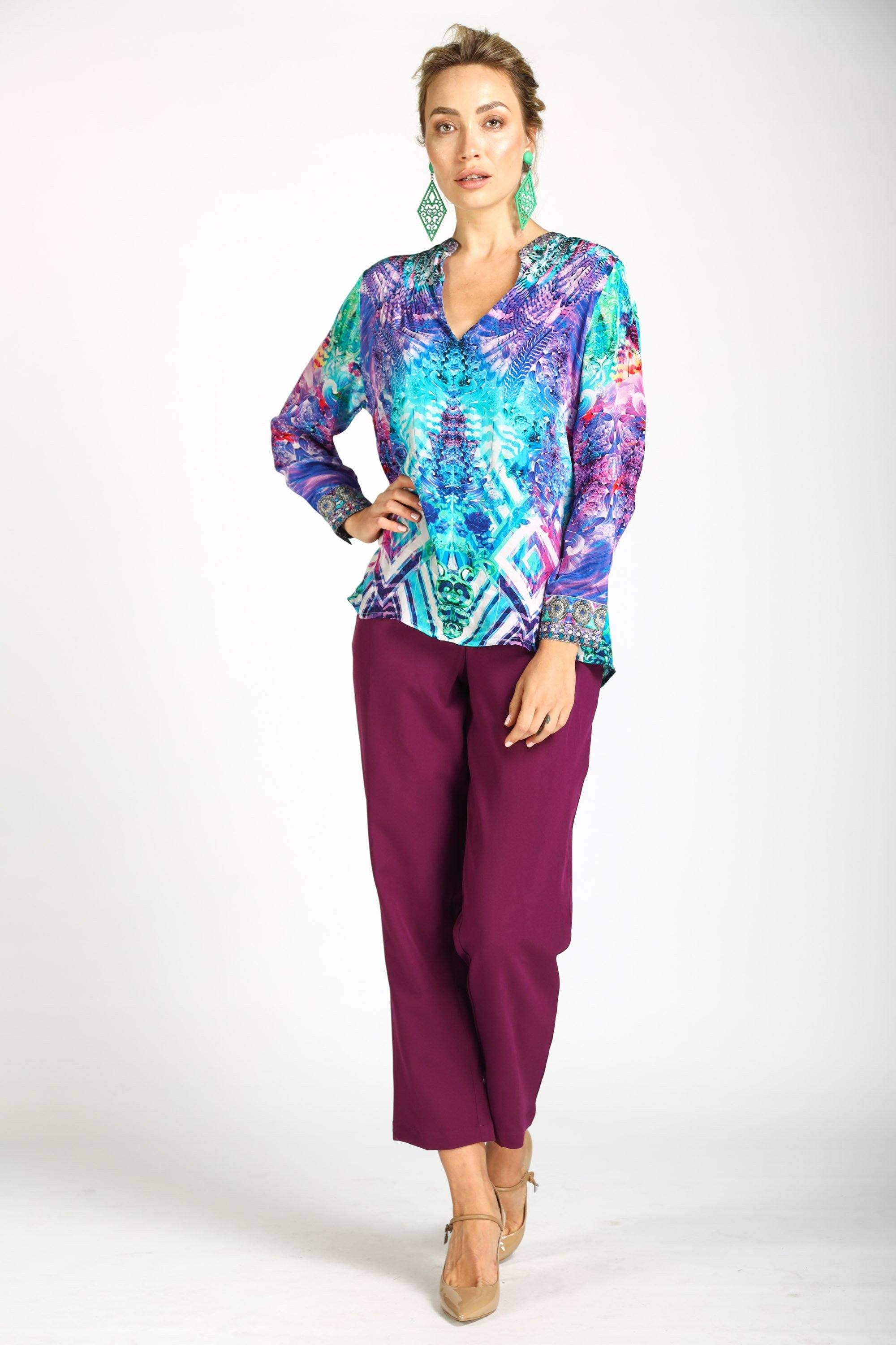 INDIGO SUMMER - MILANO SHIRT, WITHOUT COLLAR - TheSwankStore