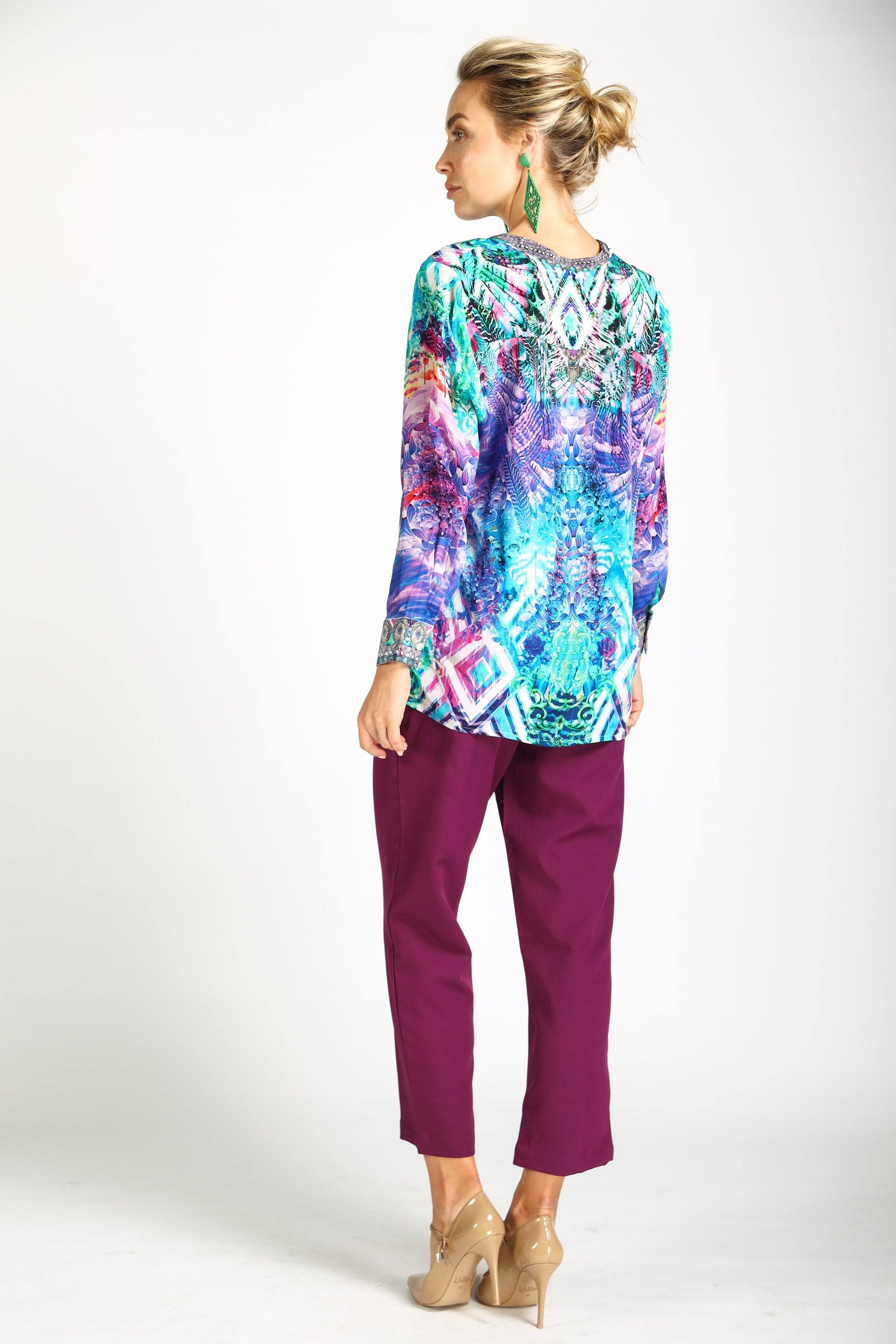 INDIGO SUMMER - MILANO SHIRT, WITHOUT COLLAR - TheSwankStore