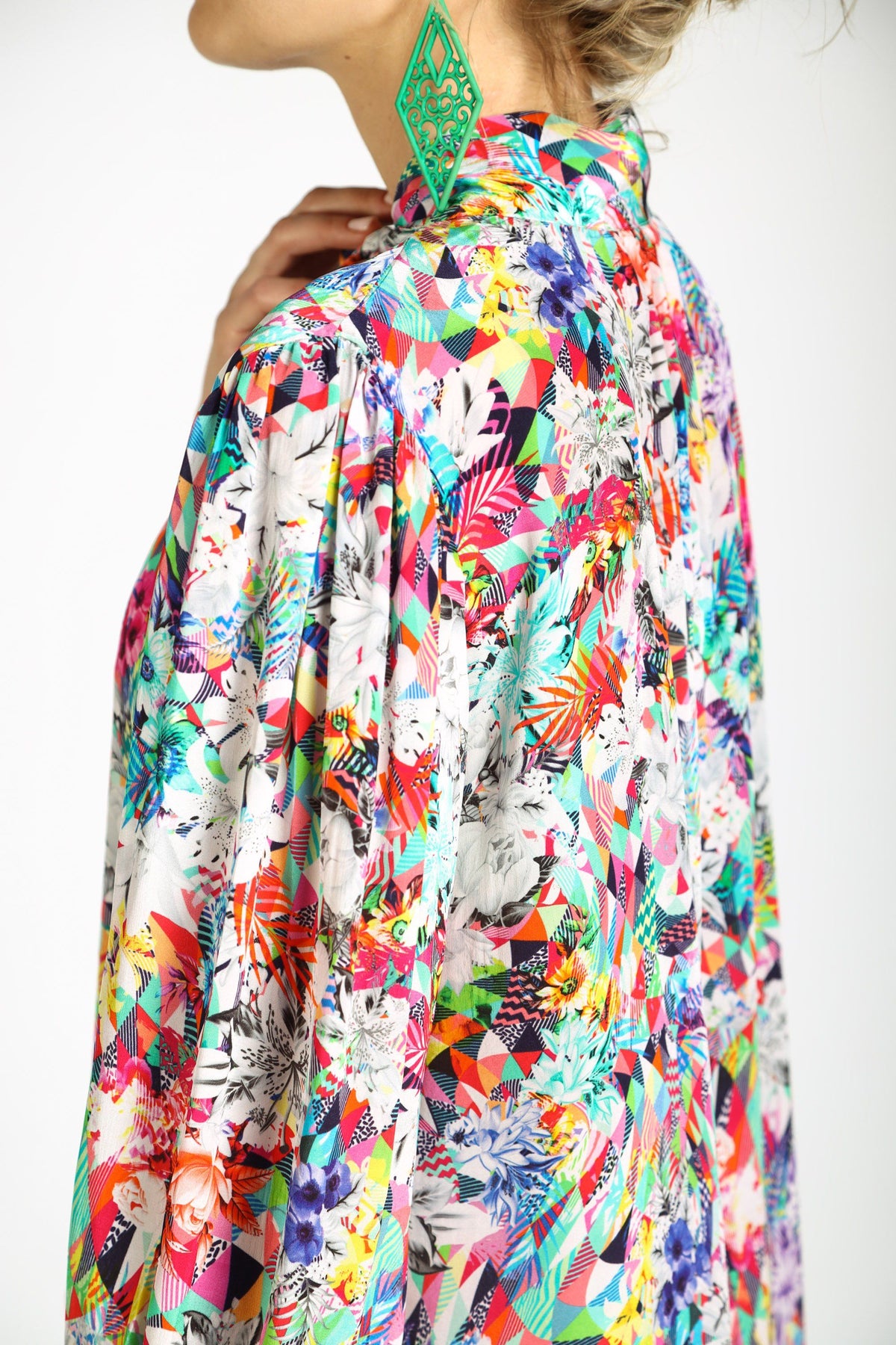 THE ARIA - BOHEME SHIRT WITH NECK TIE - TheSwankStore
