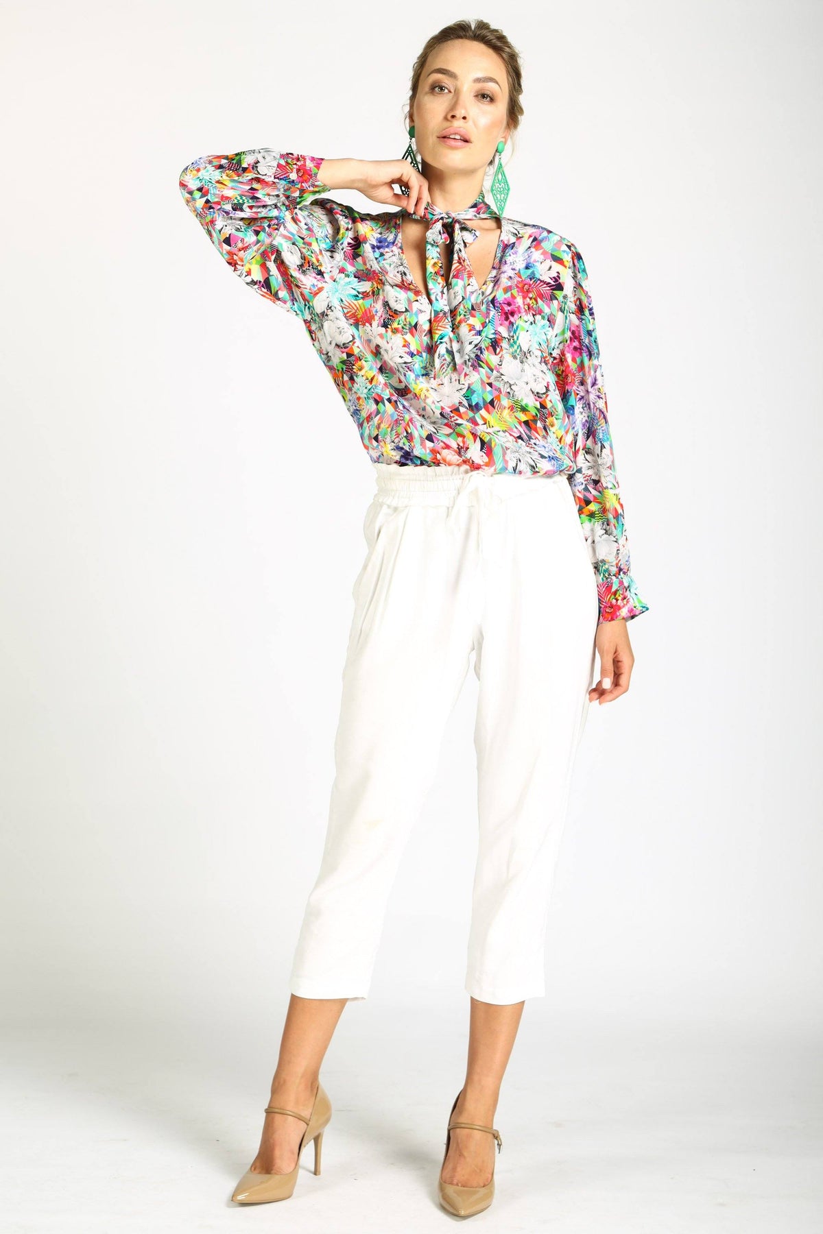 THE ARIA - BOHEME SHIRT WITH NECK TIE - TheSwankStore