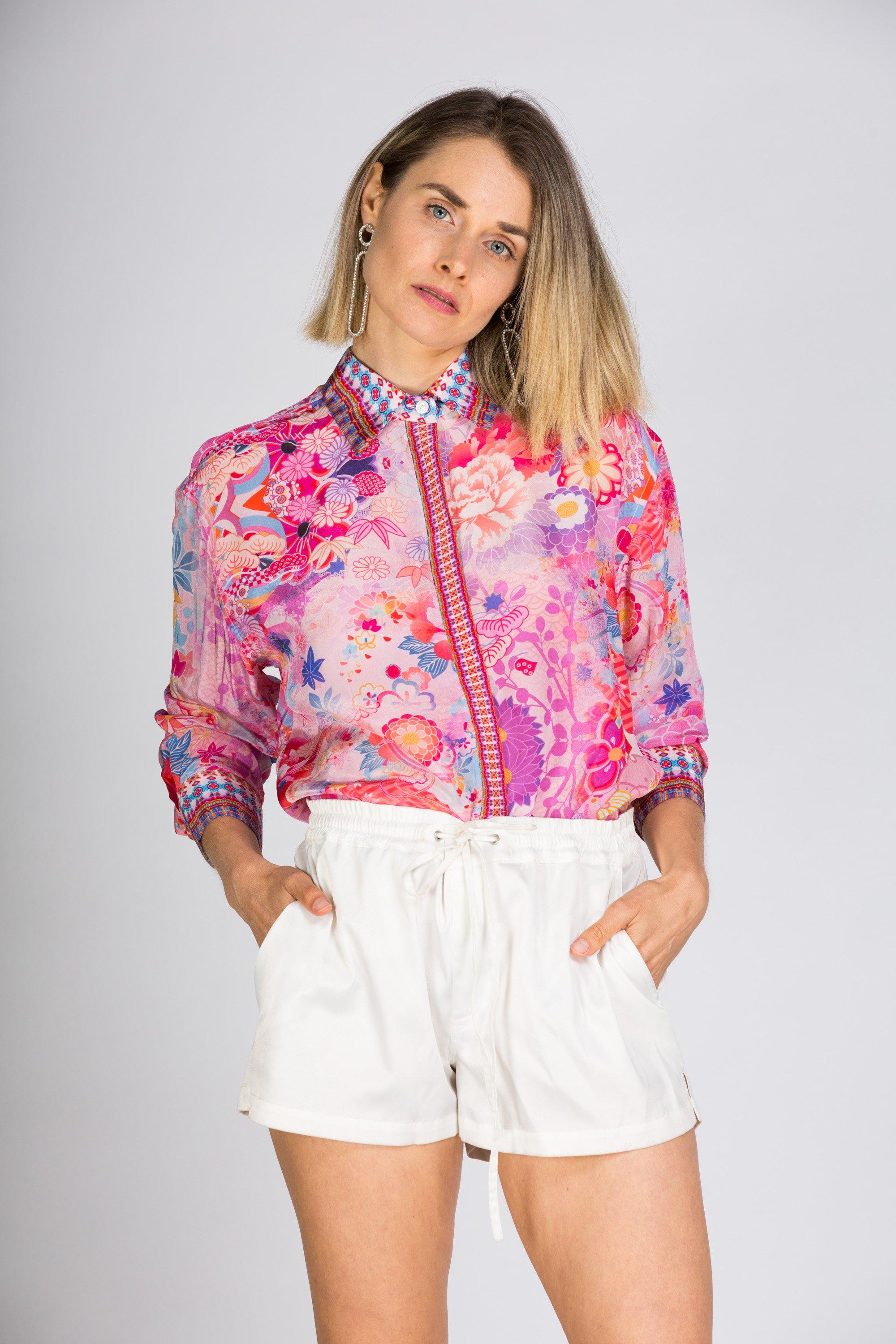 CHERRY BLOSSOM - COLLAR SHIRT - TheSwankStore