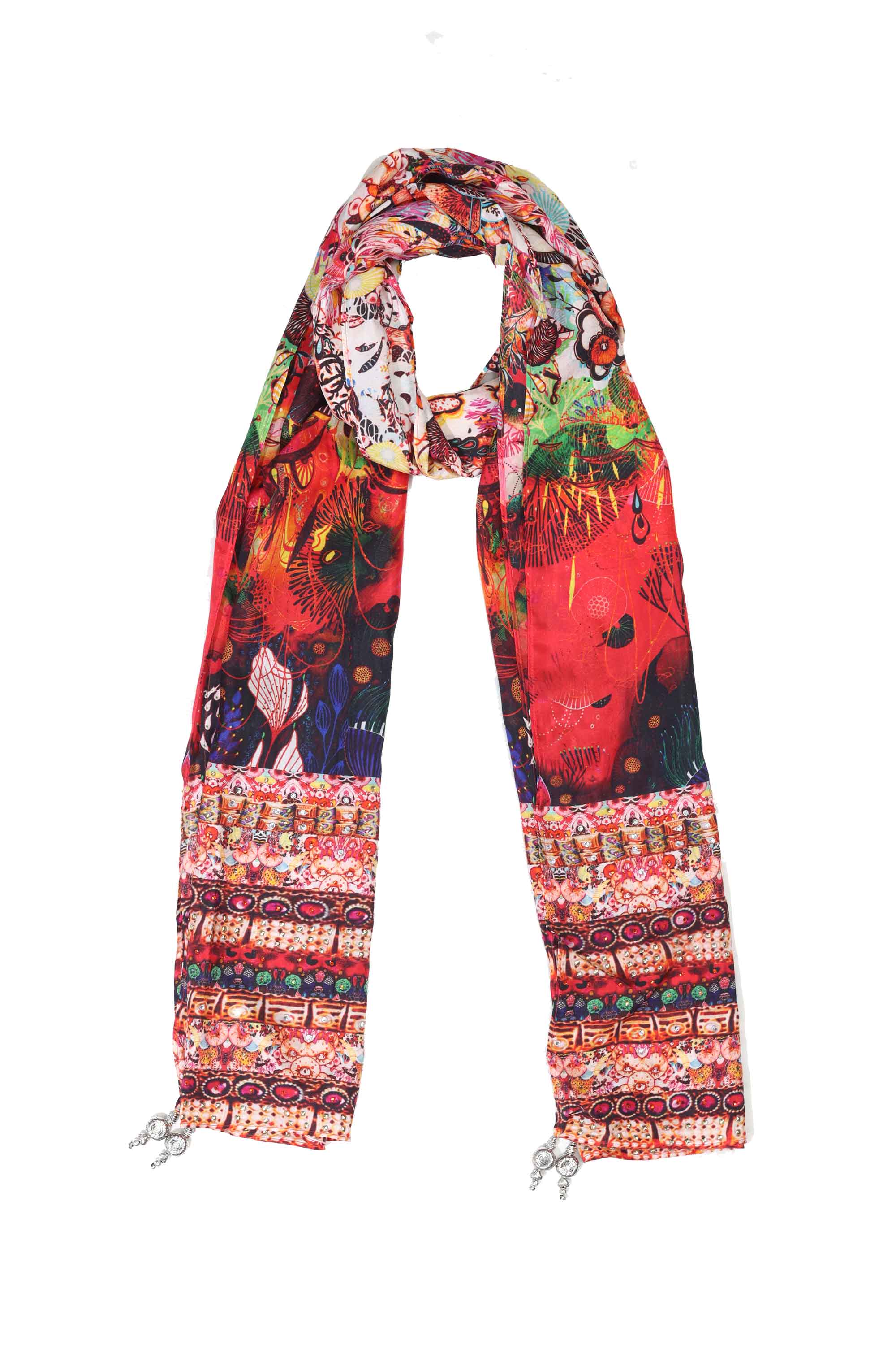 CORRALLE - SILK SCARF - TheSwankStore